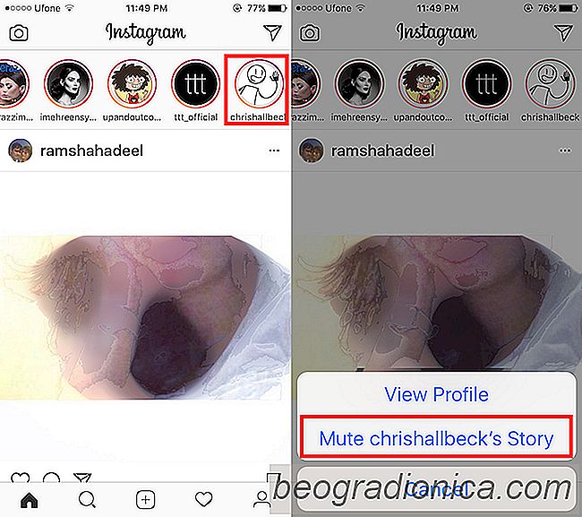 Comment mettre en sourdine l'histoire Instagram d'un utilisateur