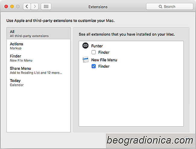 Création de nouveaux fichiers à partir du menu contextuel macOS du menu contextuel