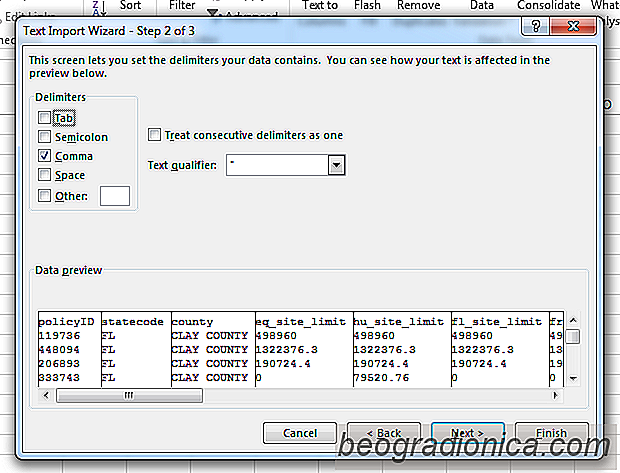 Obtenir Excel 2013 pour reconnaître le délimiteur de virgule dans un fichier CSV
