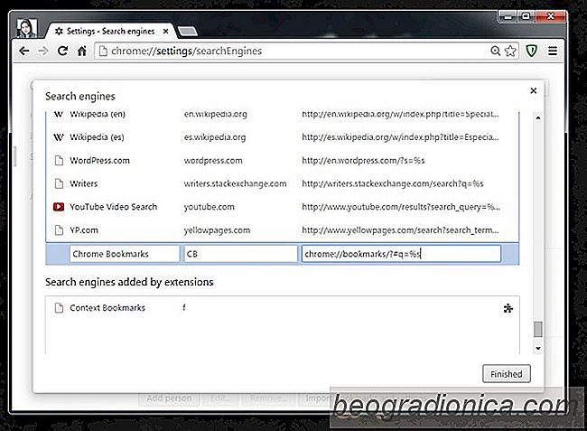 Recherche de signets dans la barre d'URL Chrome sans extension