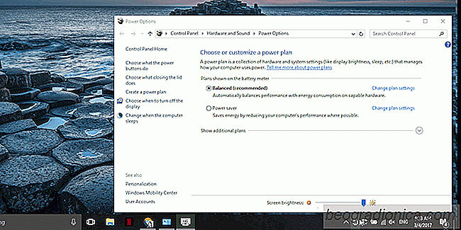 Comment modifier le plan d'alimentation depuis la barre d'état système sous Windows 10