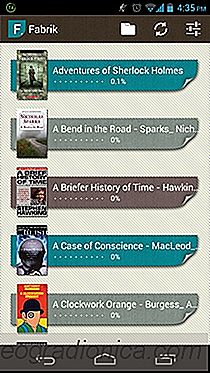 Fabrik: Elégant lecteur de livres à thème Holo pour Android avec Dropbox