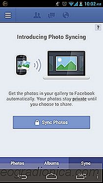 Facebook App pour Android obtient automatique / Instant Photo Uploading