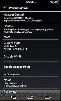Le contrôle Hotspot de Chainfire supprime les restrictions de connexion Wi-Fi des périphériques Android non connectés