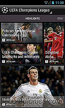 Receba Atualizações da Liga da UEFA no Android Com o HTC FootballFeed