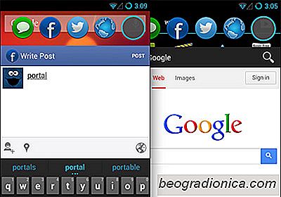Portal ofrece una combinación de aplicaciones y notificaciones flotantes con estilo de cabezas de chat en Android
