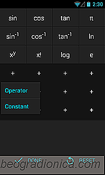 Výpočtu míry je výkonný Android Calculator App gesty & Themes