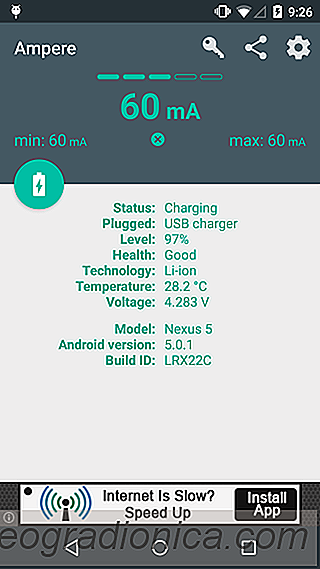 Vérifiez la charge de la batterie et la vitesse de décharge sur votre appareil Android