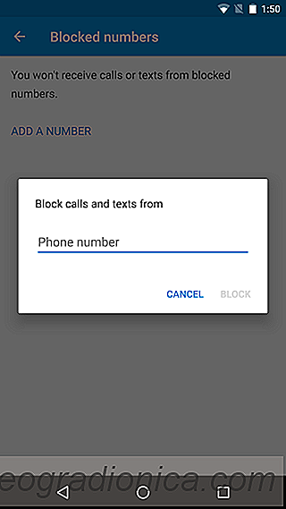So blockieren Sie alle Anrufe und Nachrichten von einer Nummer in Android 7.0