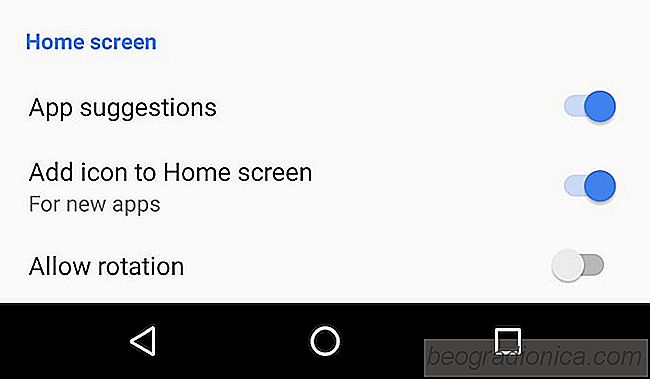 Cómo deshabilitar Agregar ícono de aplicación a la pantalla de inicio para nuevas aplicaciones en Android