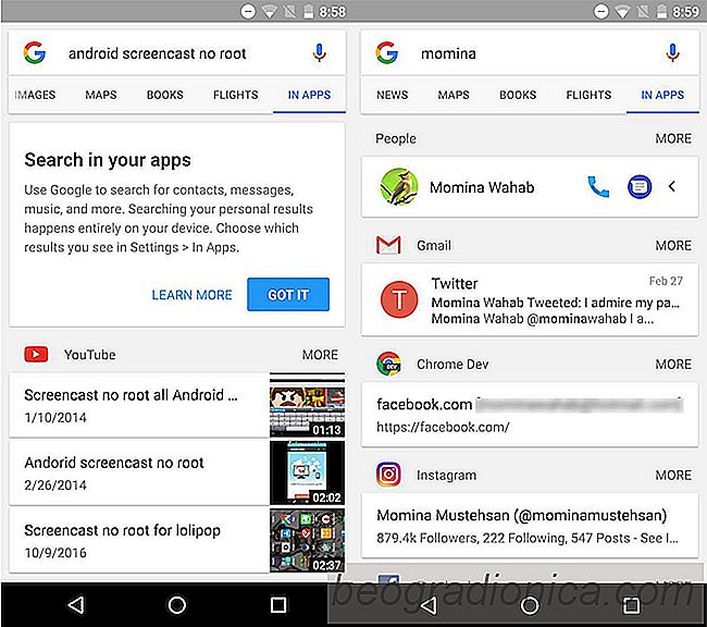 Come nascondere le app dalla ricerca Google In Android