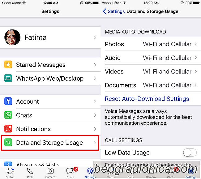Comment désactiver les fichiers de téléchargement automatique dans WhatsApp