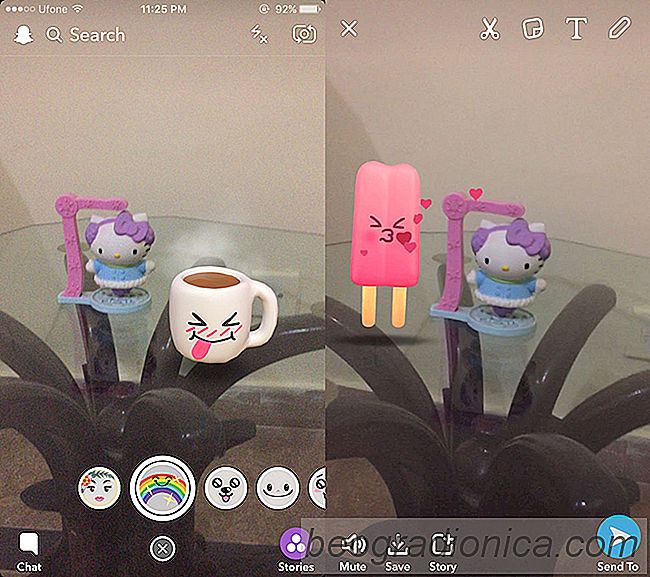 Verwendung von 3D-Weltobjektiven in Snapchat