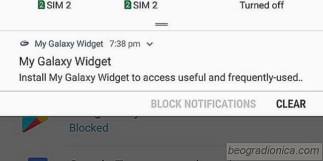 Cómo deshabilitar las notificaciones de My Galaxy Widget en un teléfono Samsung