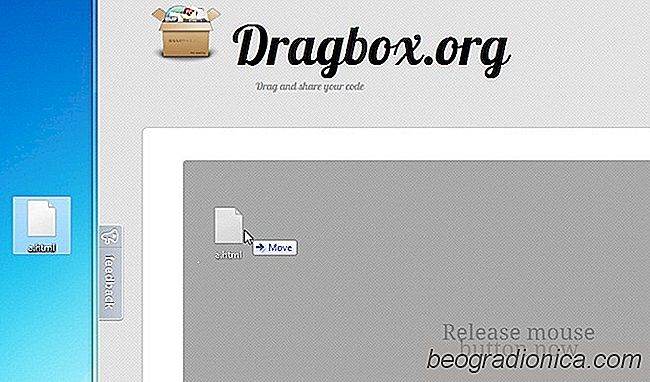 Dragbox: faire glisser et partager le code source sans vous inscrire [Web]