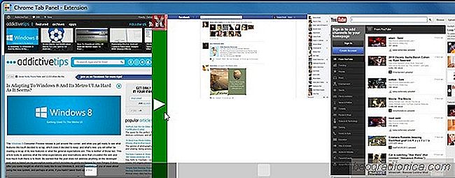 Capture d'écran de tous les onglets Chrome ouverts dans une fenêtre séparée