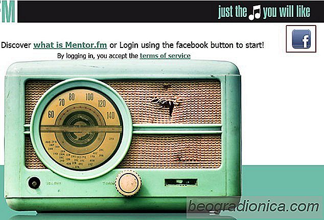 Mentor.Fm: Diffusion de musique sur Internet en fonction de vos goûts Facebook