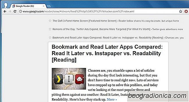Entfernen Sie Unordnung von Google Reader & linke Seitenleiste ausblenden [Chrome]