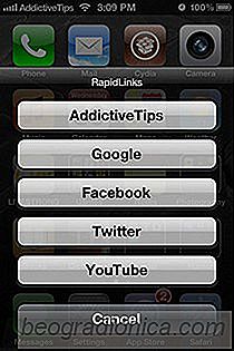 RapidLinks: een URL-lijst maken en deze overal openen met een activatorgebaar [Cydia]