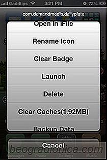 Sauvegarde des données de l'application, renommer les icônes et effacer les badges de l'écran d'accueil de l'iPhone