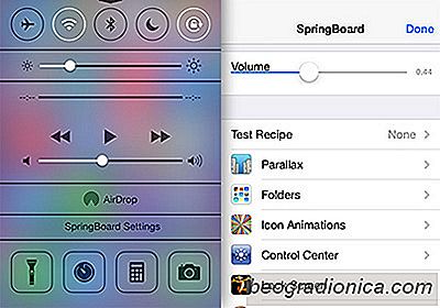 Comment accéder au menu Paramètres Hidden iOS 7 SpringBoard