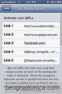 Webseiten oder URL-Schemata mit Activator Gestures auf dem iPhone öffnen