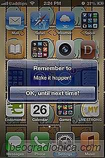 Instellen dat je iPhone elke keer een herinneringstop laat zien elke keer dat hij ontgrendeld is