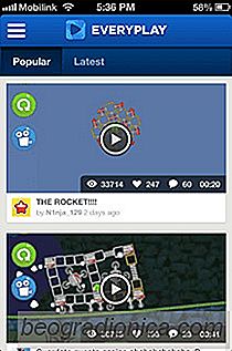Comparta y comente videos grabados de iOS Gameplay en línea con Everyplay