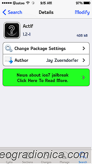ActIf: Přidání podmíněných (IF) akcí na aktivátor Jailbroken iPhone / iPad [Cydia]