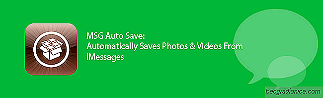 MSGAutoSave: Spara automatiskt bilder och videoklipp som tas emot i iMessage [Jailbreak]