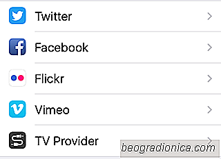 Cómo agregar una cuenta de proveedor de TV en iOS 10