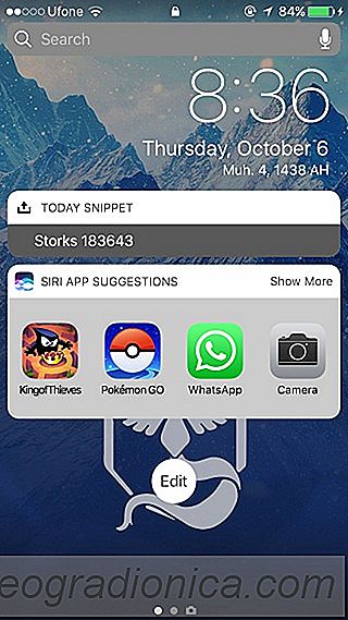Cómo deshacerse de las sugerencias de la aplicación Siri en la pantalla de bloqueo en iOS 10