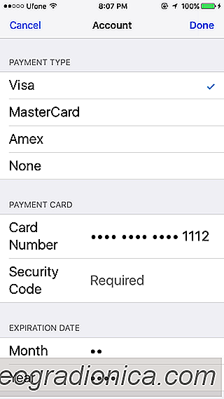 Opravit chybu ve způsobu platby v App Store