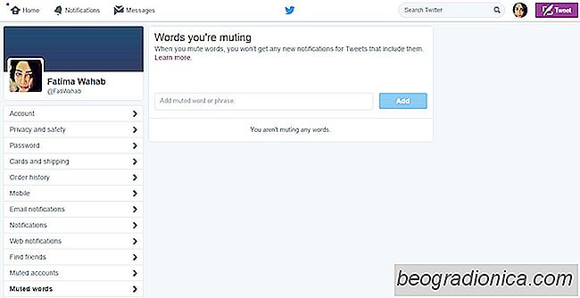 Comment mettre en sourdine les mots clés et les œufs filtrés sur Twitter