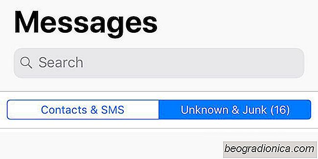 Sådan gendannes en junk SMS i iOS 11