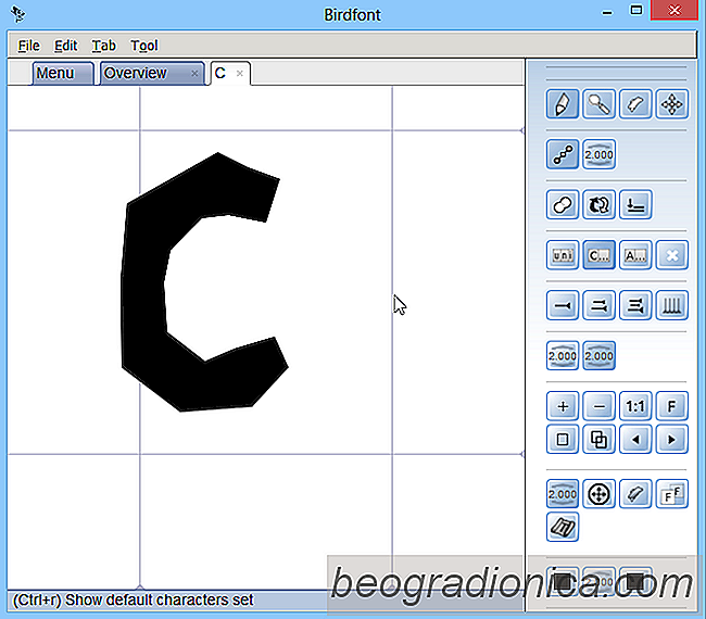 Vytvořte si vlastní fonty s BirdFont pro Windows, Mac a Linux