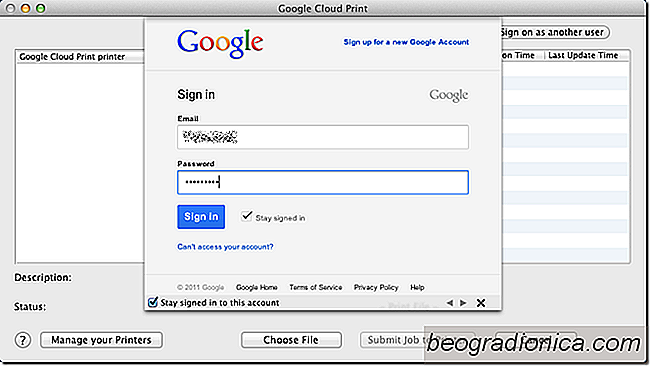 Imprimante Cloud: envoyer des fichiers à Google Cloud Print à partir du bureau [Mac]