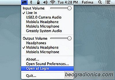 AudioSwitcher: Rychlé přepínání mezi zvukovými zařízeními a nastavení vstupního / výstupního svazku [Mac]