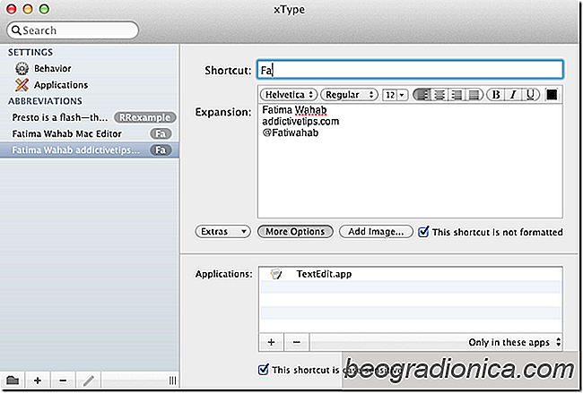 Vermeiden Sie die Eingabe von redundantem Text mit xType Text Expander [Mac]