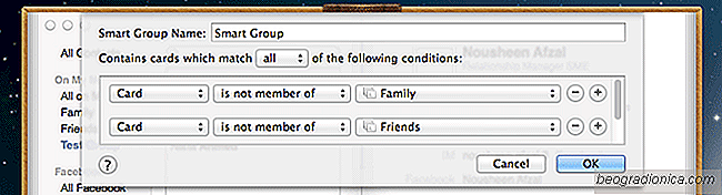 Créer une boîte aux lettres distincte pour les contacts non groupés / non importants Mac