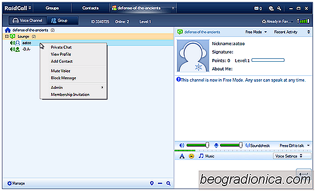 RaidCall: multiplataforma, cliente de chat de voz de baja latencia para jugadores