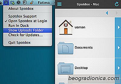 Accédez à distance à vos fichiers Mac et déplacez-les vers Dropbox avec Spotdox