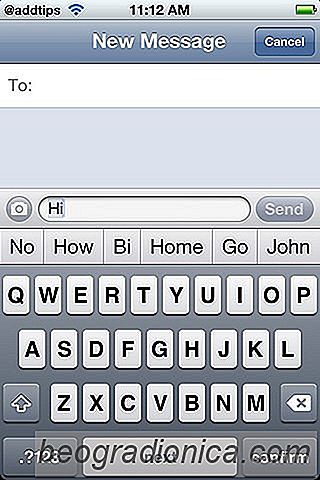 Activer le clavier Autocorrect dans l'iPhone avec la barre d'autocorrection [Cydia]