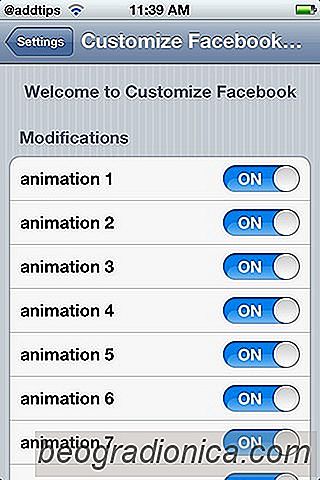 Ajouter des animations et personnaliser l'application Facebook iOS avec ce Cydia Tweak