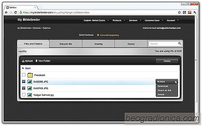 Bitdefender Safebox poskytuje zdarma 2 GB úložného prostoru pro uživatele Android Aplikace