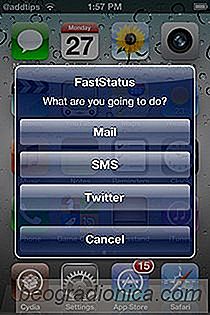 FastStatus: utilizza i gesti degli attivatori per comporre rapidamente SMS, tweet o posta [Cydia]