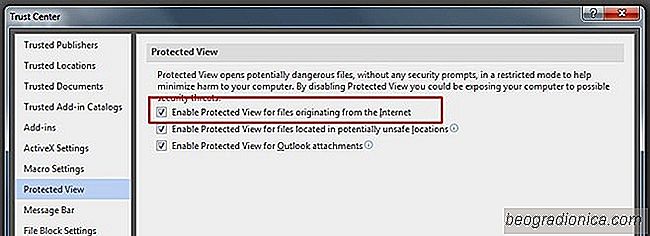 Arrêt de MS Word lors de l'ouverture de documents à partir d'Internet en mode protégé
