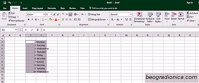 Auswählen von nur sichtbaren Zellen in Excel