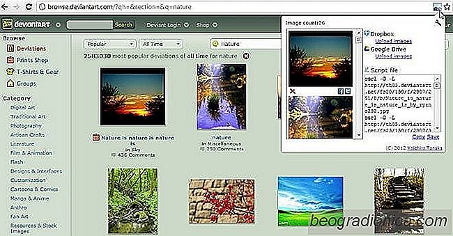 Stahování všech obrázků z libovolné webové stránky a uložení do Dropboxu a Disku Google [Chrome]