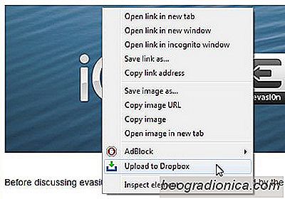 Stahování souborů přímo z Dropboxu z nabídky pravého kliknutí V prohlížeči Chrome
